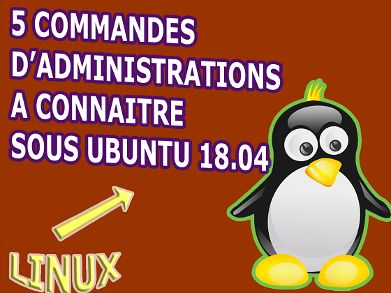 5 Commandes d'administrations à connaitre sous ubuntu 18.04