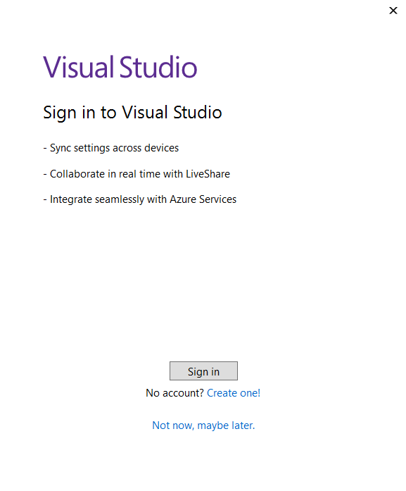 demarrer vscode et Connexion à l'interface Visual Studio