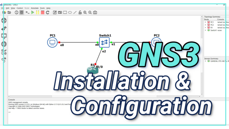 GNS3 Tutoriel : installation et configuration sous Windows 11
