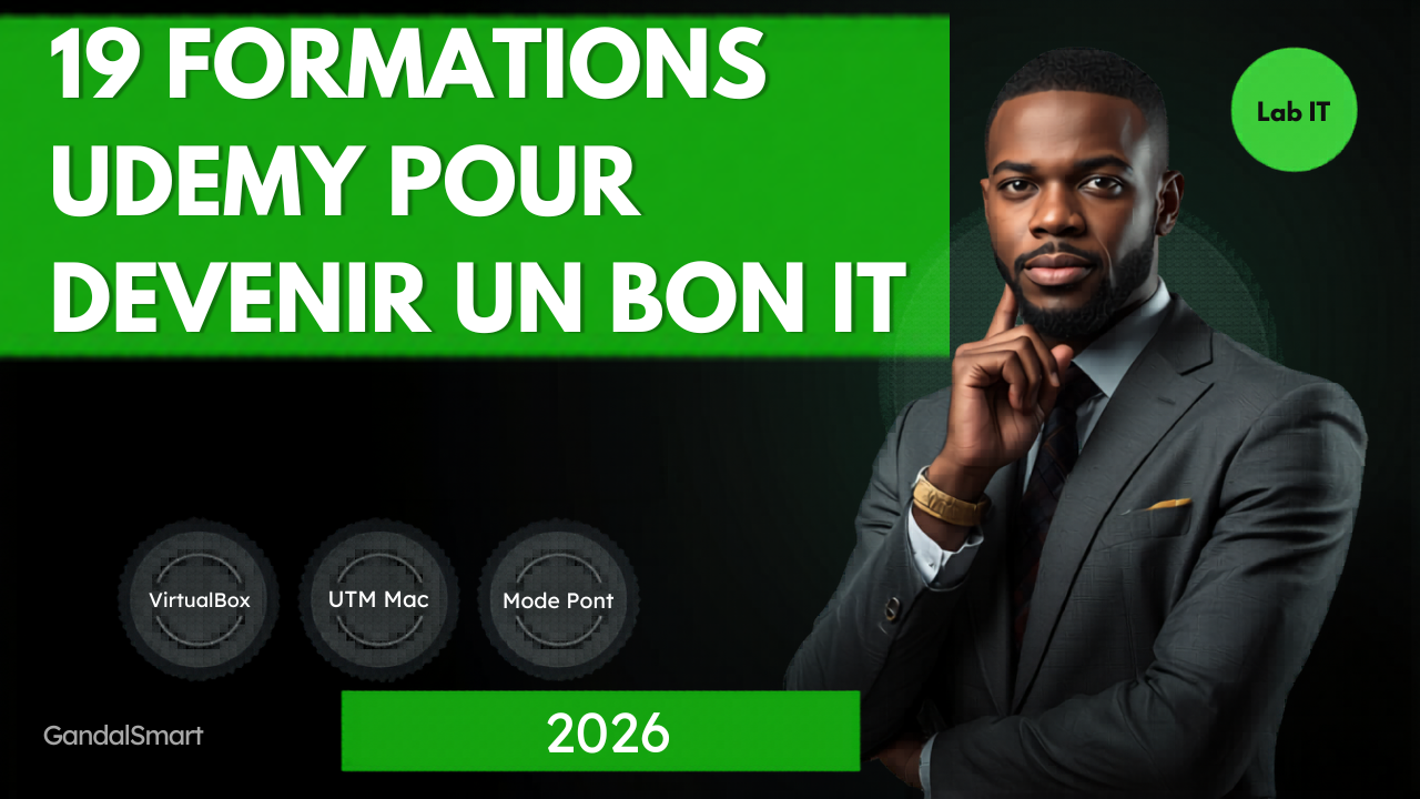 19 formations Udemy pour devenir un professionnel IT en 2026 (ma sélection personnelle)
