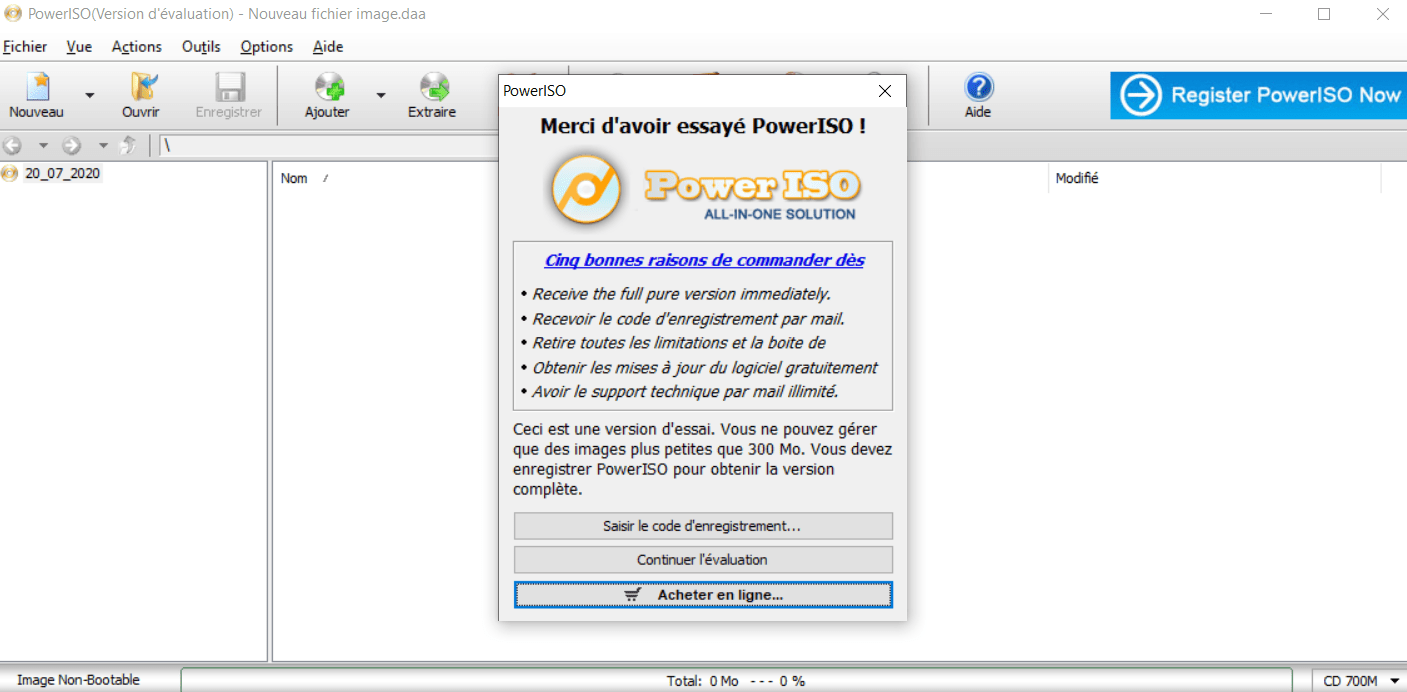 Poweriso Code Registration Comment convertir un fichier IMG en ISO avec le logiciel PowerISO sous ...